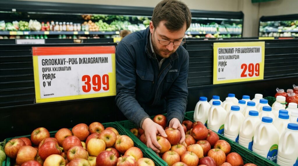 Цены в магазинах и на рынках: продуктовая корзина и сезонные колебания - иллюстрация